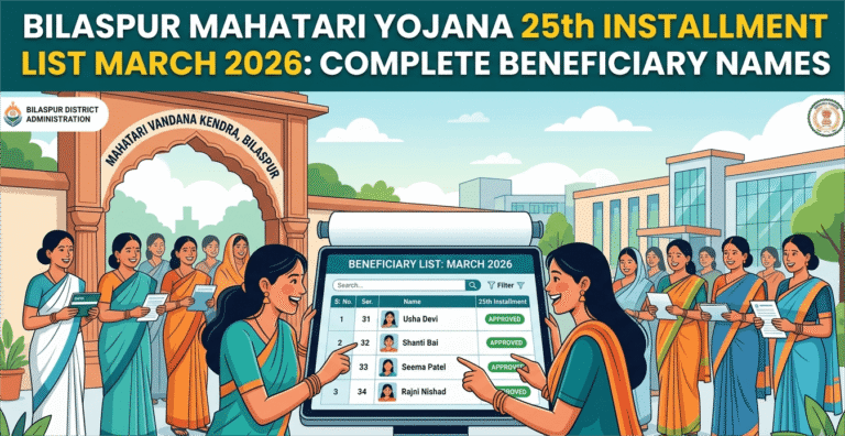Bilaspur Mahatari Yojana 25th Installment List March 2026