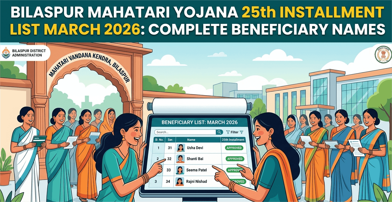 Bilaspur Mahatari Yojana 25th Installment List March 2026