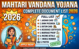 Mahtari Vandana Yojana Required Document Complete List 2026