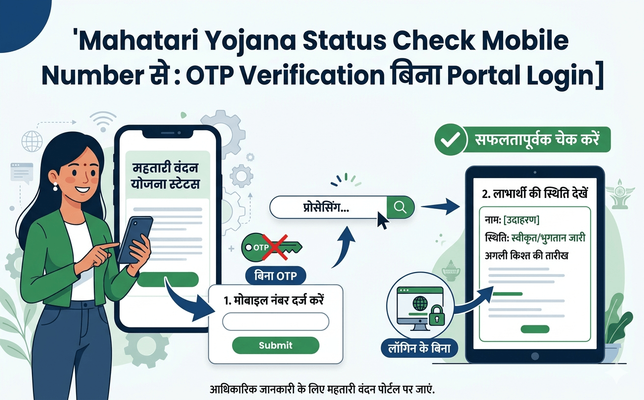 Mahatari Yojana Status Check Mobile Number से