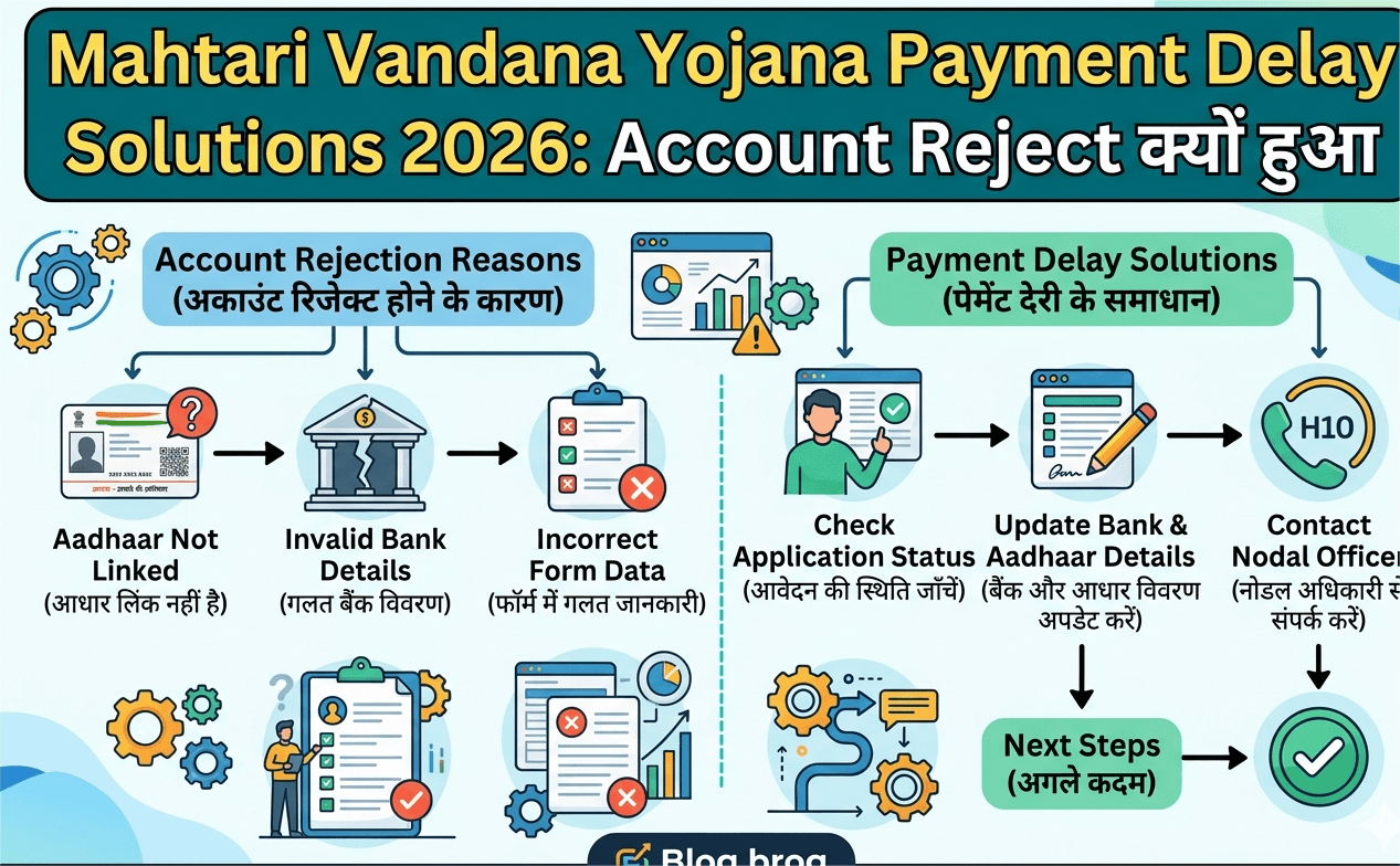 Mahtari Vandana Yojana Payment Delay Solutions 2026 Account Reject क्यों हुआ