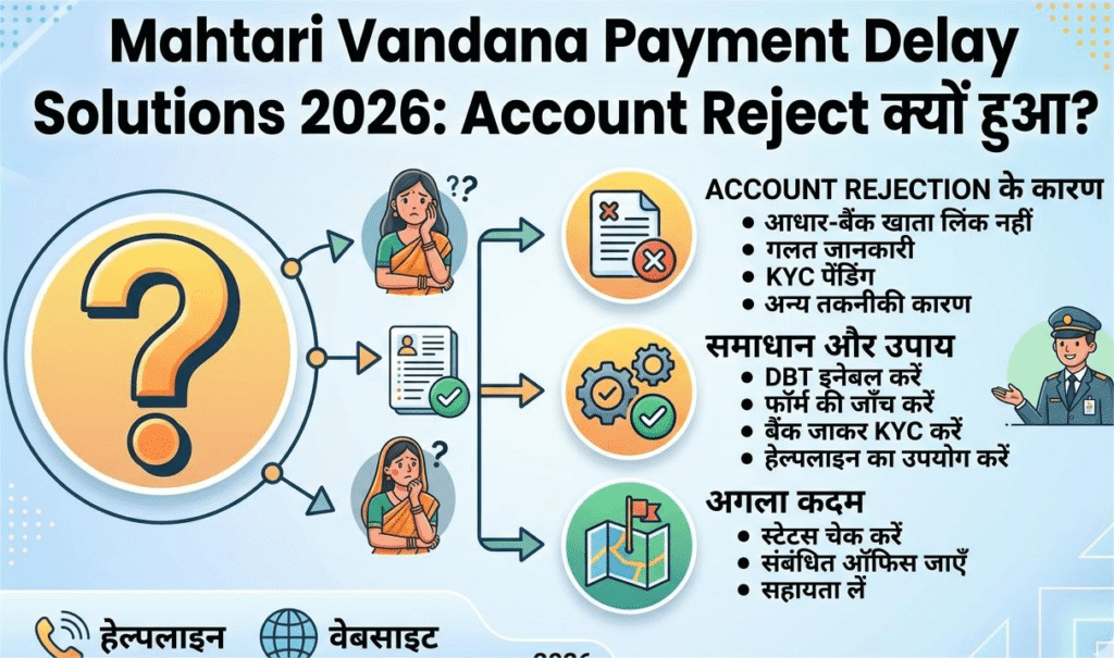 Mahtari Vandana Yojana Payment Reject Solution 2026 Guide"