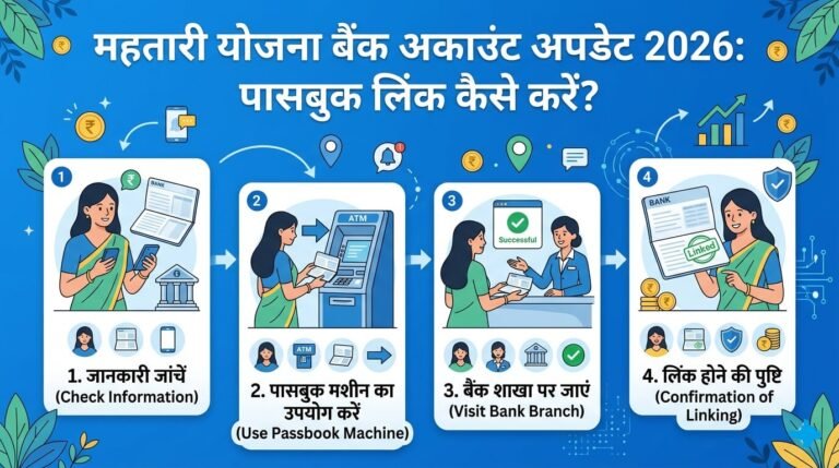 /mahtari-yojana-bank-account-update-2026-passbook-link-kaise-karein/