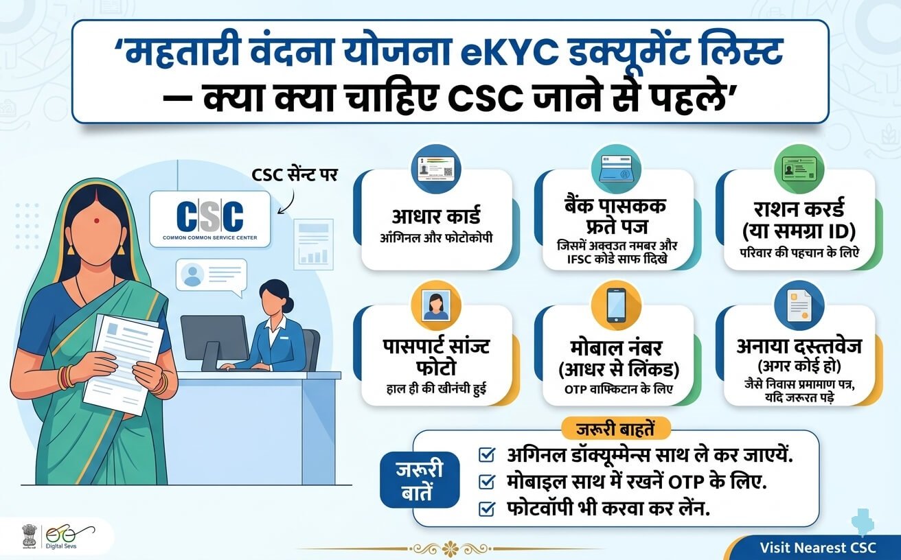 mahtari-vandana-yojana-ekyc-document-list