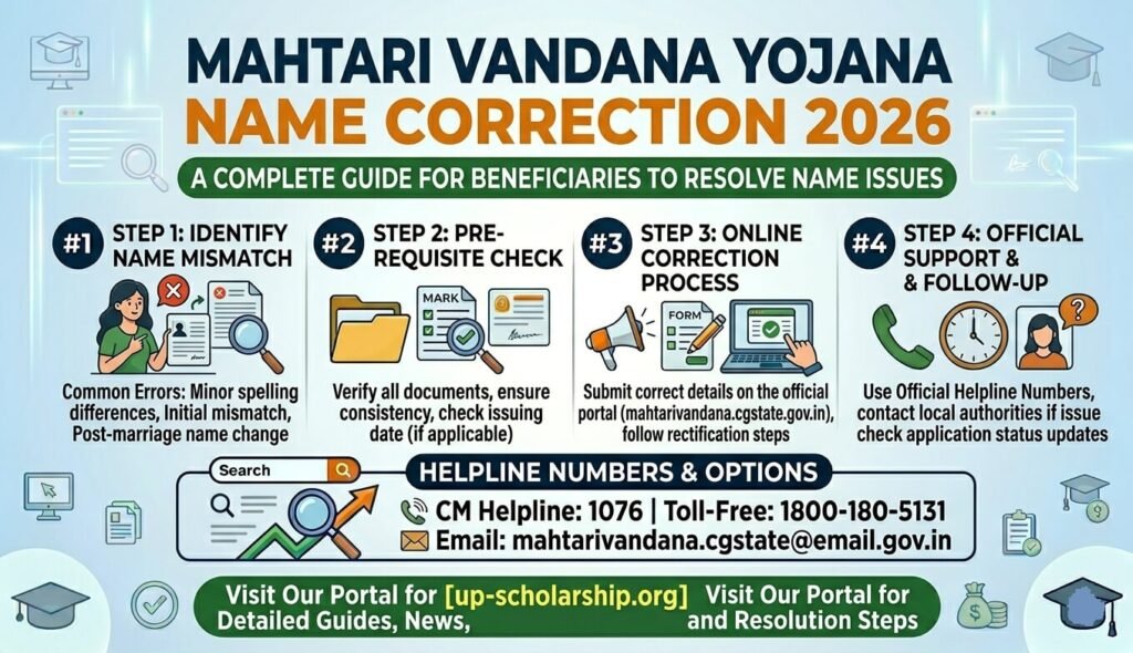 mahtari-vandana-yojana-name-correction-2026-online-process