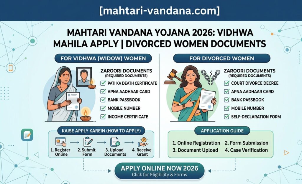 mahtari-vandana-yojana-widow-divorced-women-apply-2026