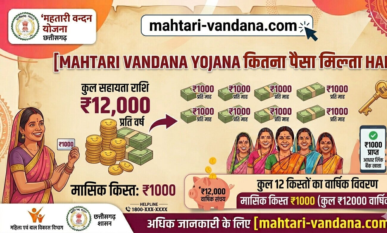 mahtari-vandana-yojana-kitna-paisa-milta-hai