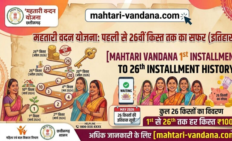 mahtari-vandana-1st-to-26th-installment-history