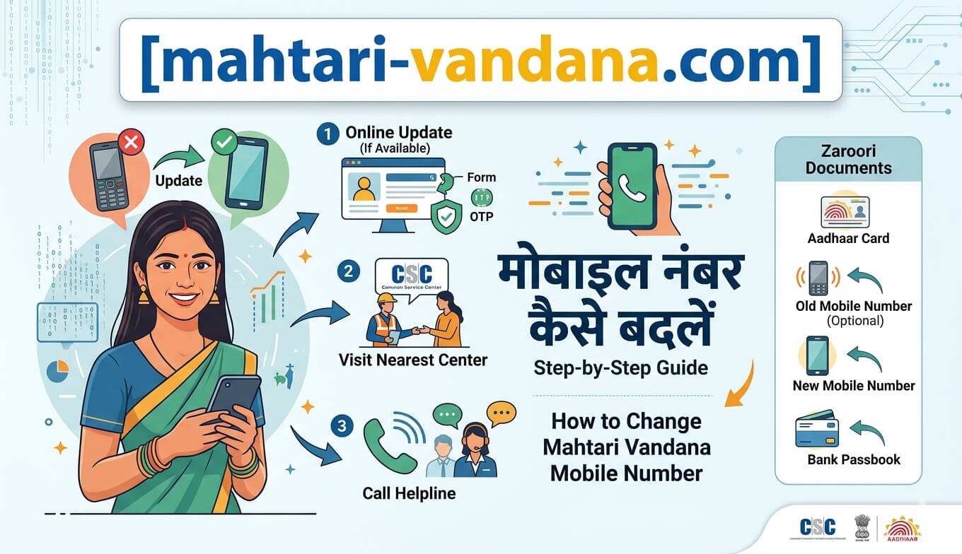 mahtari-vandana-yojana-mobile-number-change-process