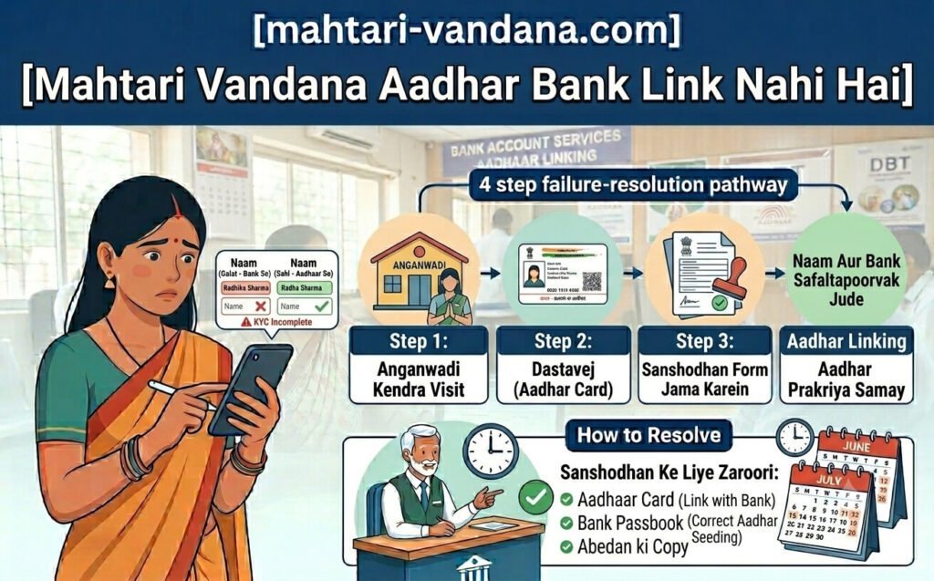 mahtari-vandana-aadhar-bank-link-nahi-hai