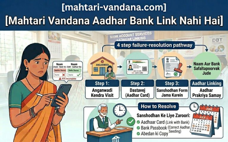 mahtari-vandana-aadhar-bank-link-nahi-hai