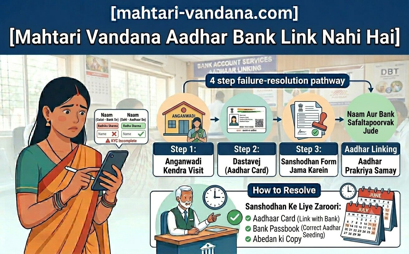 mahtari-vandana-aadhar-bank-link-nahi-hai
