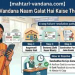 mahtari-vandana-naam-galat-hai-kaise-theek-kare
