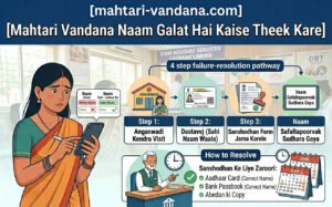 Mahtari Vandana Naam Galat Hai Kaise Theek Kare