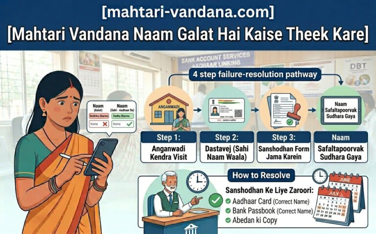 mahtari-vandana-naam-galat-hai-kaise-theek-kare