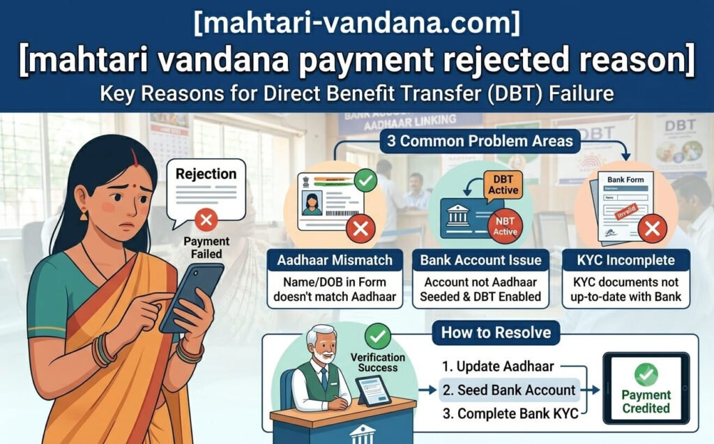 mahtari-vandana-payment-rejected-reason